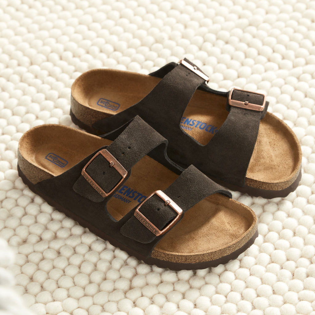 Birkenstock Arizona Soft Footbed – Mocha Suede Leather Plaza