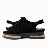 Women's LDP Adriel Lace-Up Sandal in Black Suede