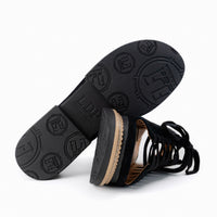 Women's LDP Adriel Lace-Up Sandal in Black Suede