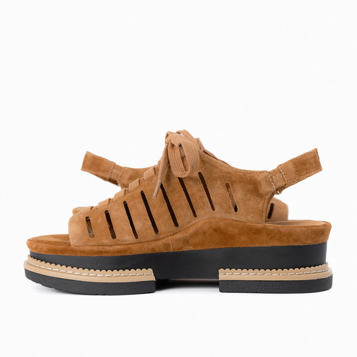 Women's LDP Adriel Lace-Up Sandal in Coffee Suede