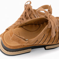 Women's LDP Adriel Lace-Up Sandal in Coffee Suede