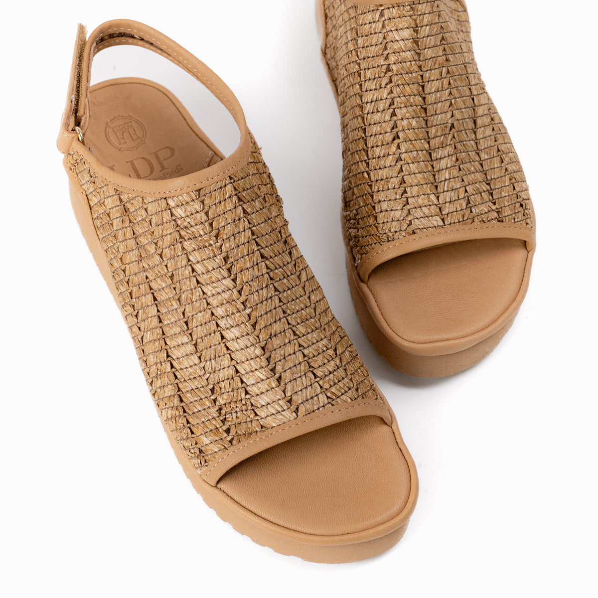 Women's L'Amour Des Pieds Ashwin Slingback Platform Sandal in Natural Raffia