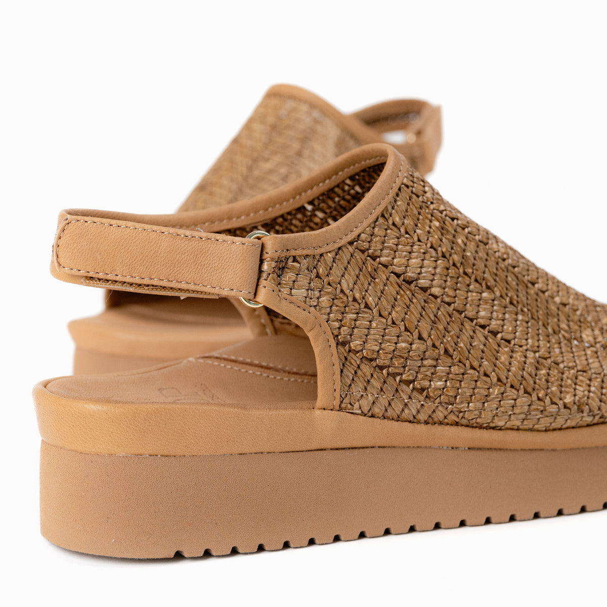 Women's L'Amour Des Pieds Ashwin Slingback Platform Sandal in Natural Raffia