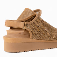 Women's L'Amour Des Pieds Ashwin Slingback Platform Sandal in Natural Raffia