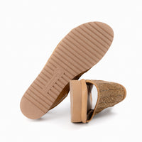 Women's L'Amour Des Pieds Ashwin Slingback Platform Sandal in Natural Raffia