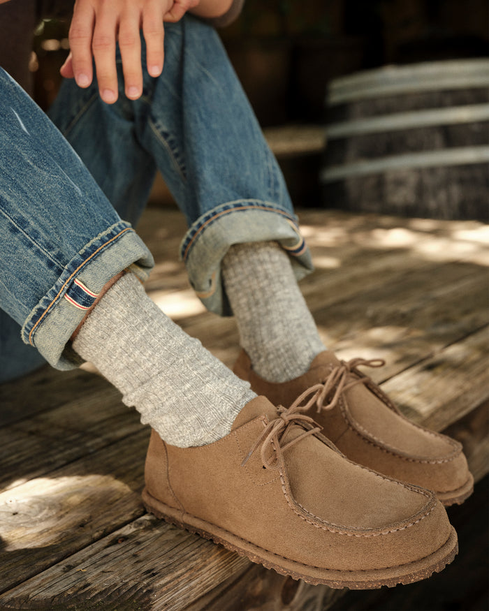 M-UTTI LACE - GRAY TAUPE - SUEDE