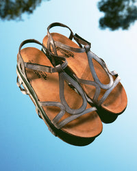 Women's Naot Dorith Sandal in Silver Leather