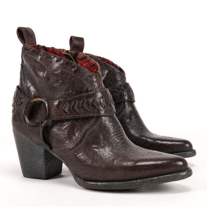 TANIA - TEAK - LEATHER