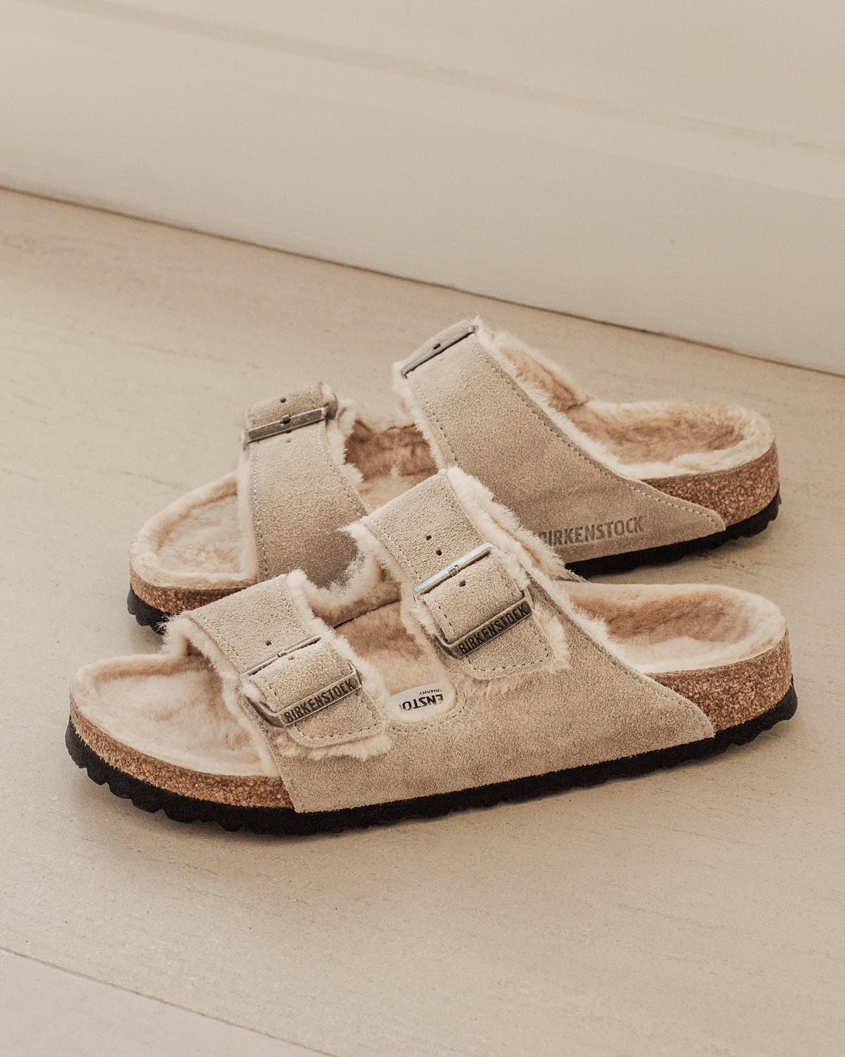 ARIZONA SHEARLING - TAUPE - SUEDE
