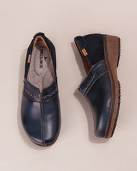 Women's Pikolinos Granada Slip-On Shoe in Blue Leather