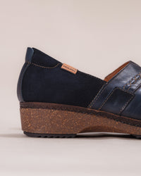 Women's Pikolinos Granada Slip-On Shoe in Blue Leather