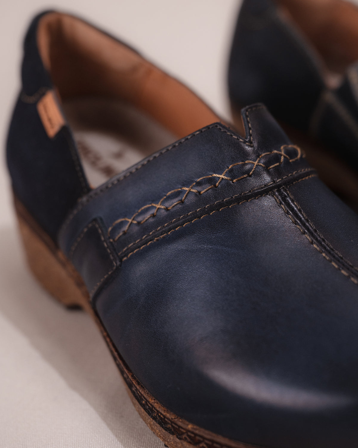 Women's Pikolinos Granada Slip-On Shoe in Blue Leather