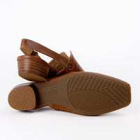 Women's Pikolinos Alameda Slingback Heel with Perforated Brandy Leather W1N-5955C1B