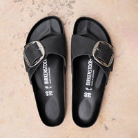 MADRID BIG BUCKLE - BLACK - LEATHER