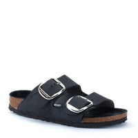 Birkenstock Arizona Big Buckle Sandal in Black Oiled Leather
