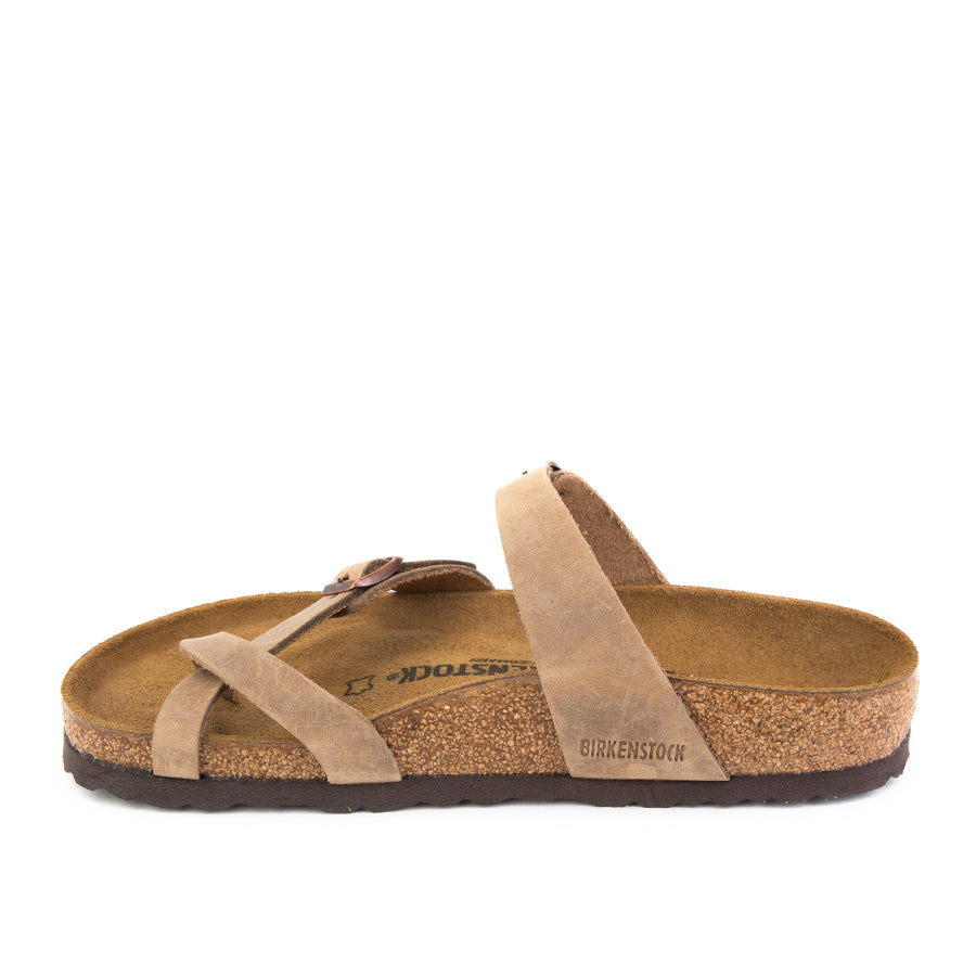 Women's Birkenstock Mayari Sandal in Tobacco Brown Oiled Leather