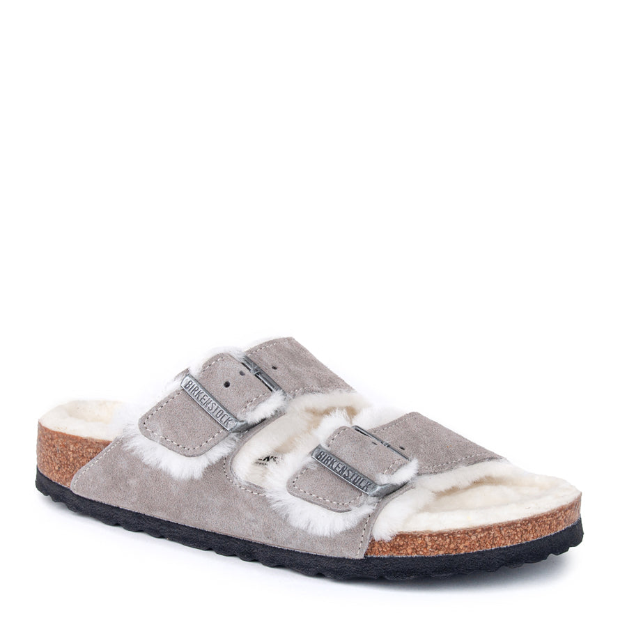 ARIZONA SHEARLING - STONE COIN - SUEDE