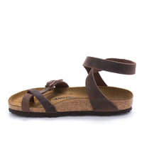Women's Birkenstock Yara Wraparound Sandal in Habana Oiled Leather