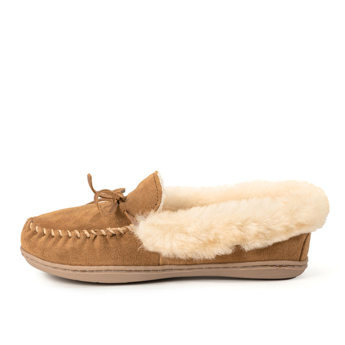 ALPINE SHEEPSKIN MOC - GOLDEN TAN - SUEDE
