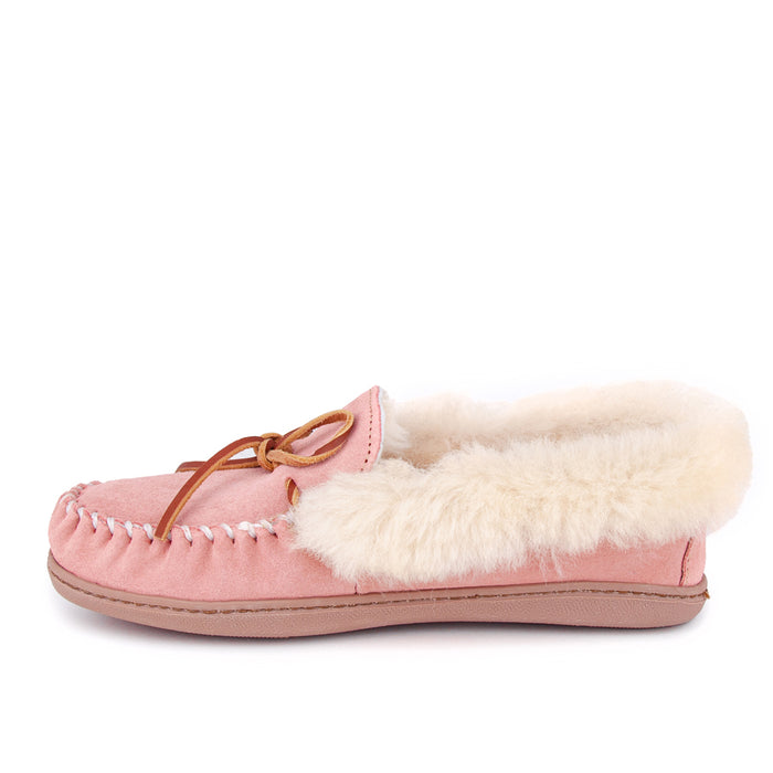 ALPINE SHEEPSKIN MOC - PINK - SUEDE