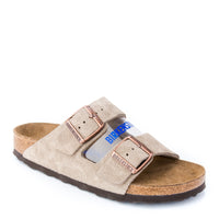 Birkenstock Arizona Sandal in Taupe Suede Leather - Unisex