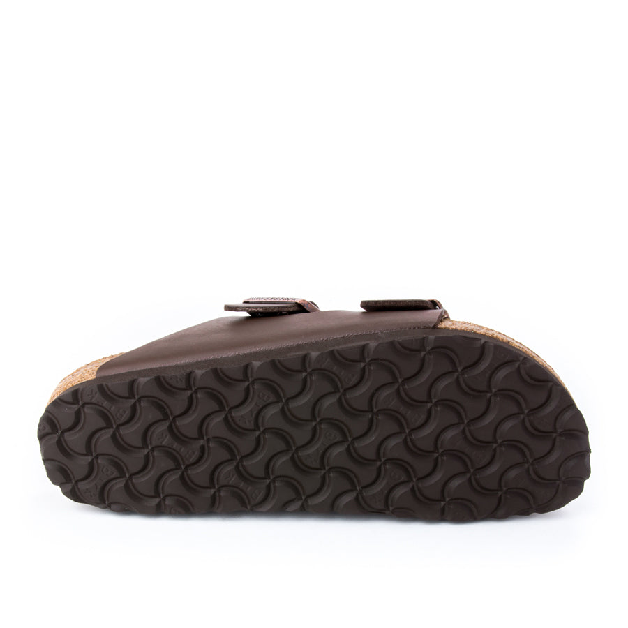 Bottom view of the Unisex BIRKENSTOCK Arizona in Brown BIRKO-FLOR