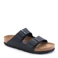 Birkenstock Arizona Soft Cushioned Sandal in Black Birko-Flor