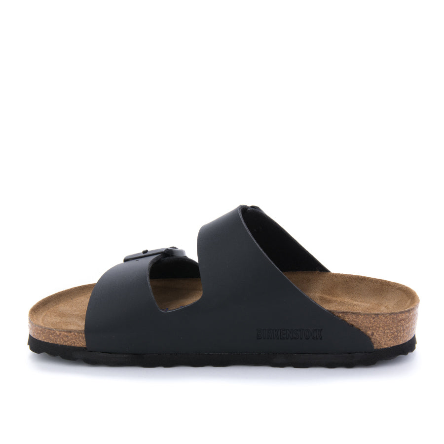 Birkenstock Arizona Soft Cushioned Sandal in Black Birko-Flor