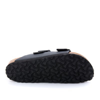 Birkenstock Arizona Soft Cushioned Sandal in Black Birko-Flor