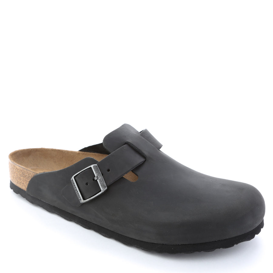 BOSTON CLOG - BLACK - OIL LEATHER
