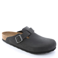 BOSTON CLOG - BLACK - OIL LEATHER
