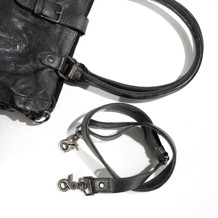 MILDRED - BLACK - LEATHER