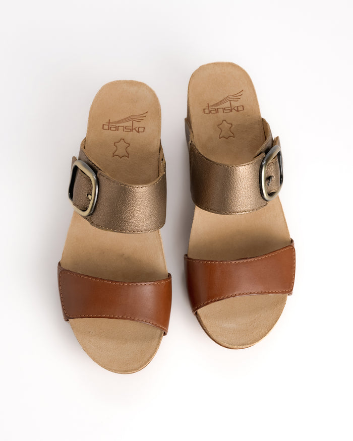 SHANNON - GOLD - LEATHER