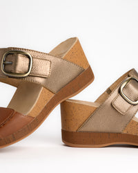 SHANNON - GOLD - LEATHER