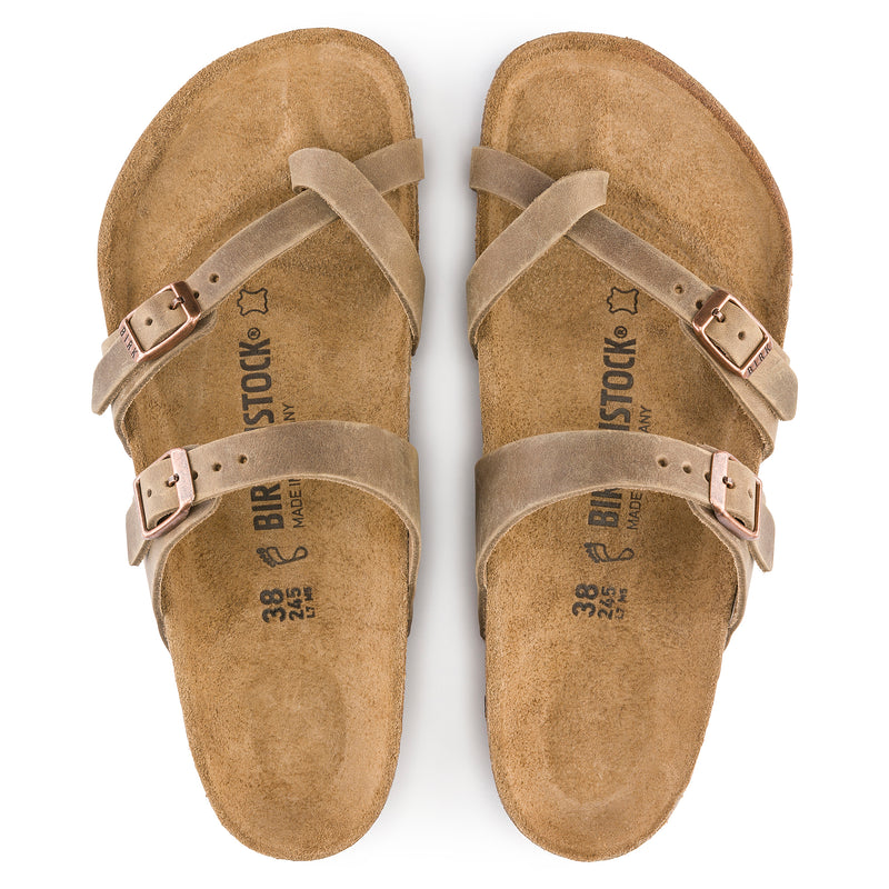 Women's Birkenstock Mayari Sandal in Tobacco Brown Oiled Leather