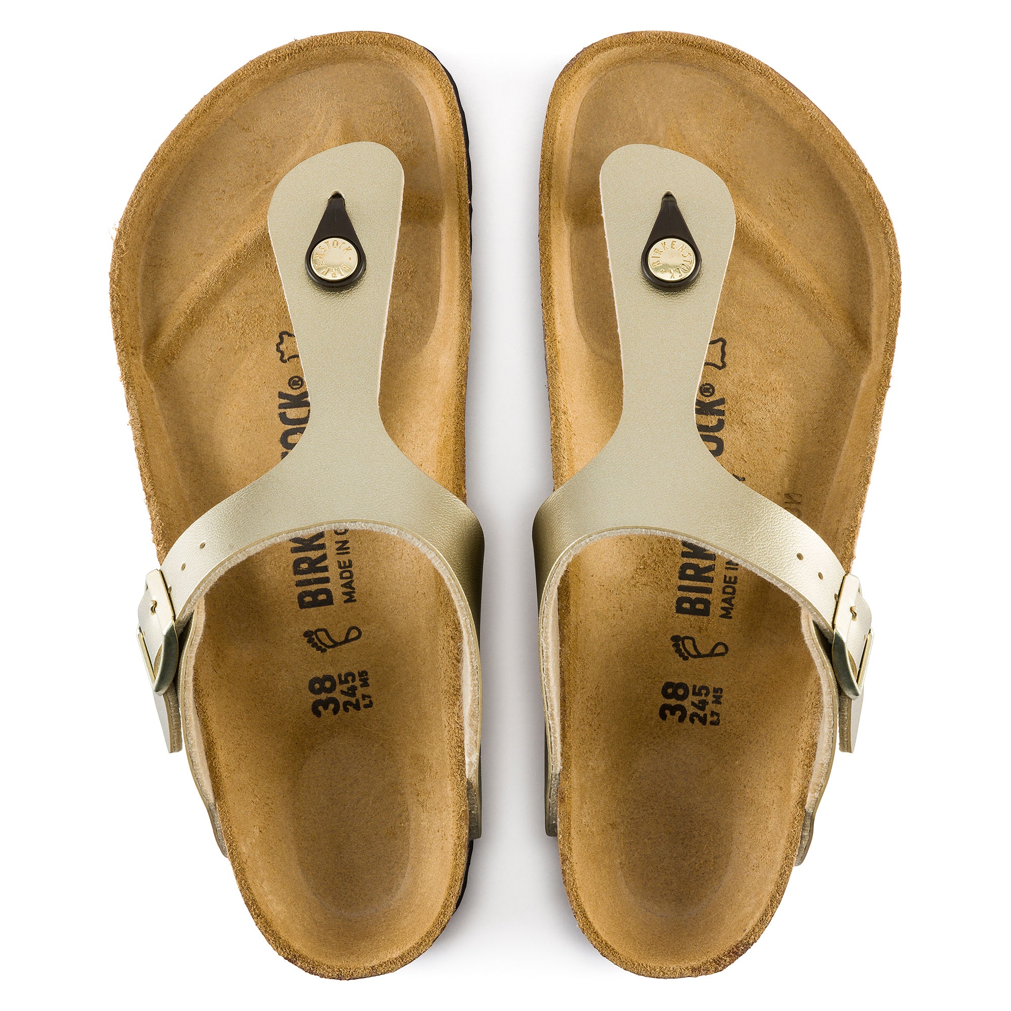 BIRKENSTOCK GIZEH - GOLD - BIRKO-FLOR – Plaza Shoe Store