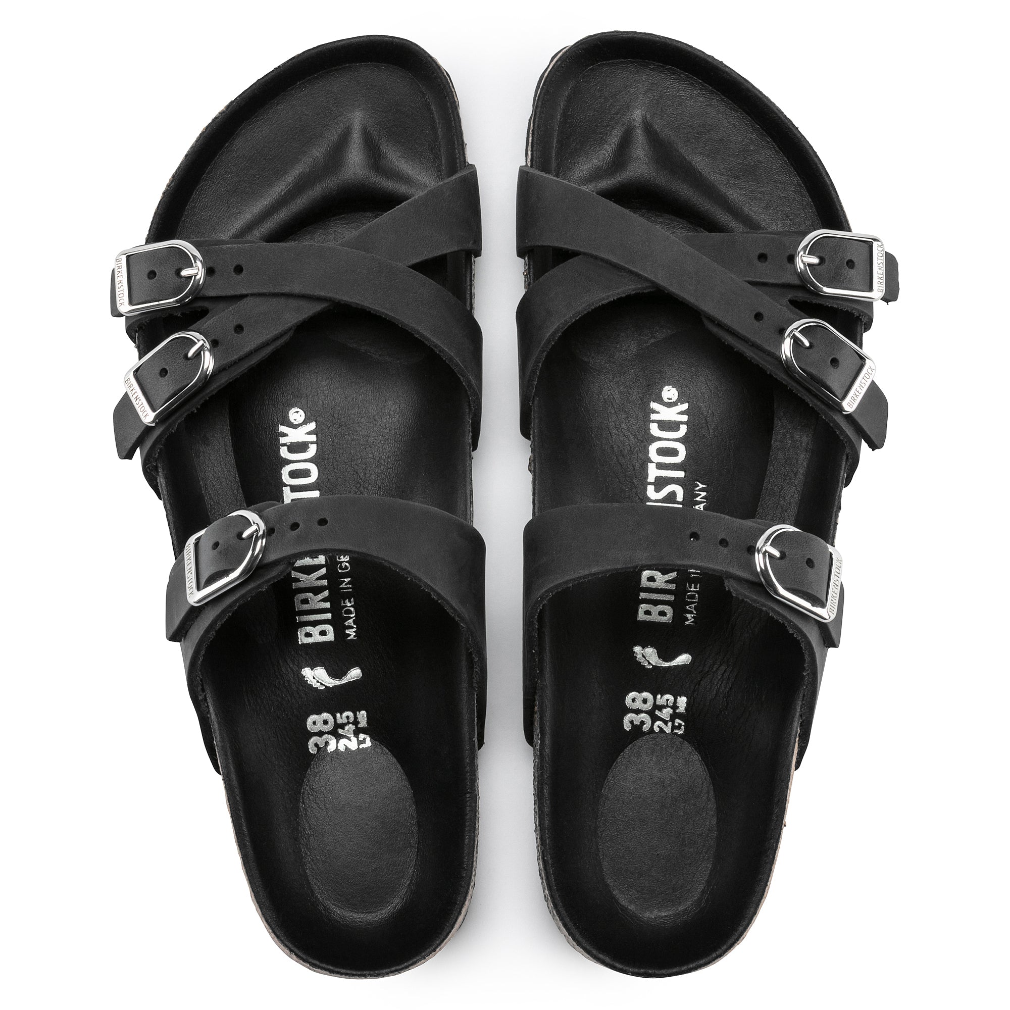 Women's Birkenstock Franca Hex – Black Oiled Leather | Heritage