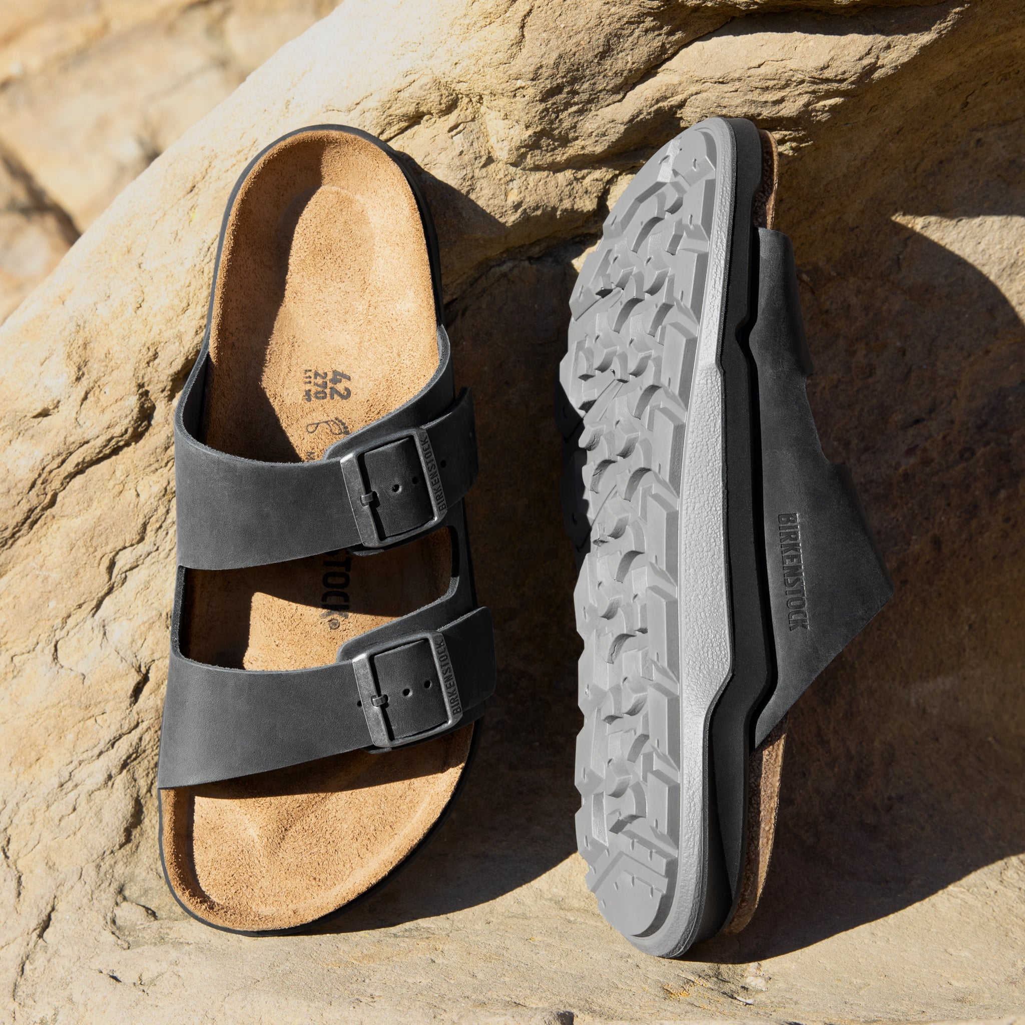 ARIZONA RUGGED - BLACK - OIL LEATHER – Plaza Shoe Store
