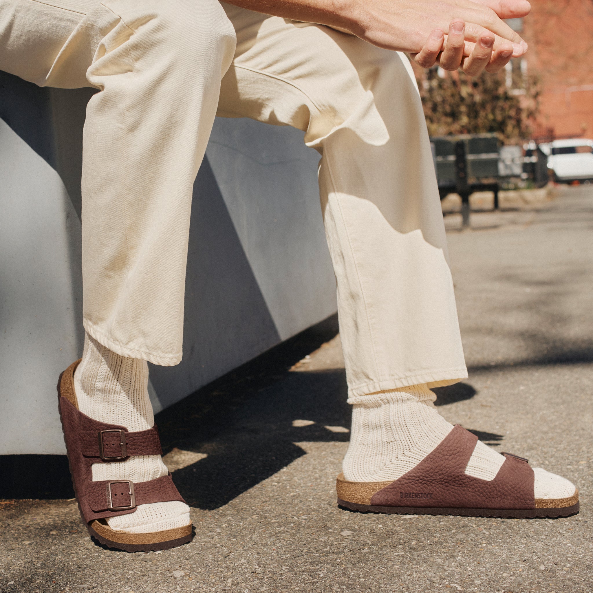 Birkenstock Arizona Sandal – Roast Nubuck | Plaza Shoe Store