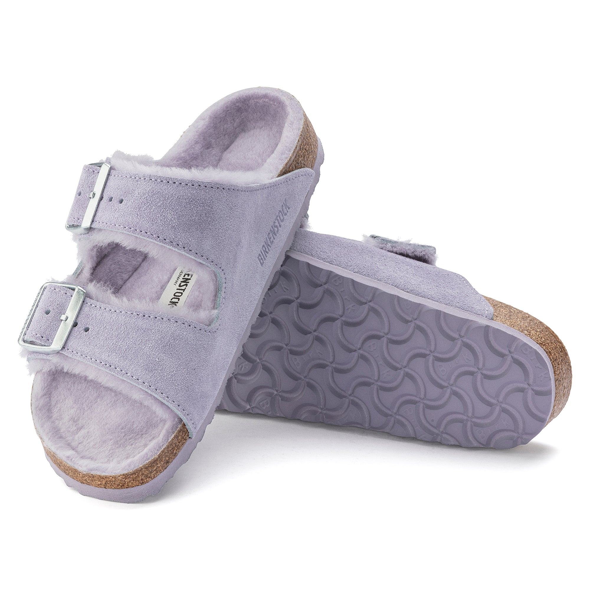 Mauve shearling Arizona outlets Birkenstocks