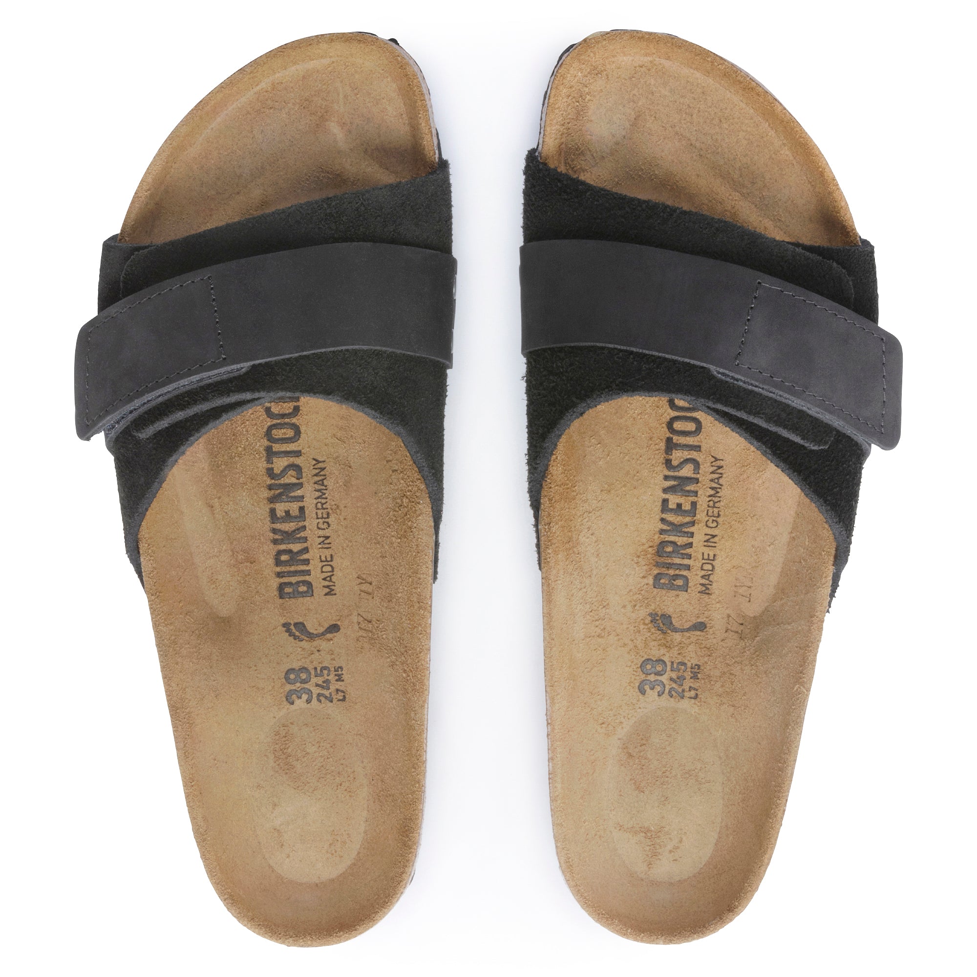BIRKENSTOCK OITA SLIDE SANDAL - BLACK - SUEDE – Plaza Shoe Store