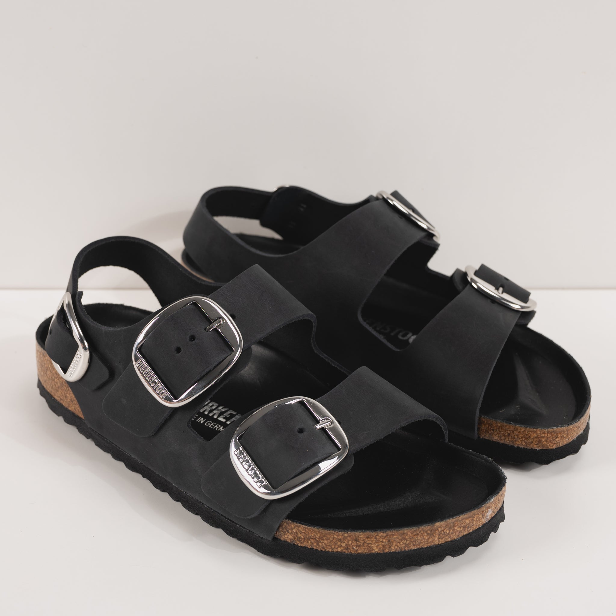 【BIRKENSTOCK】速達無料\"MILANO\" BIG BUCKLE サンダル/Black BIRKENSTOCK】速達無料
