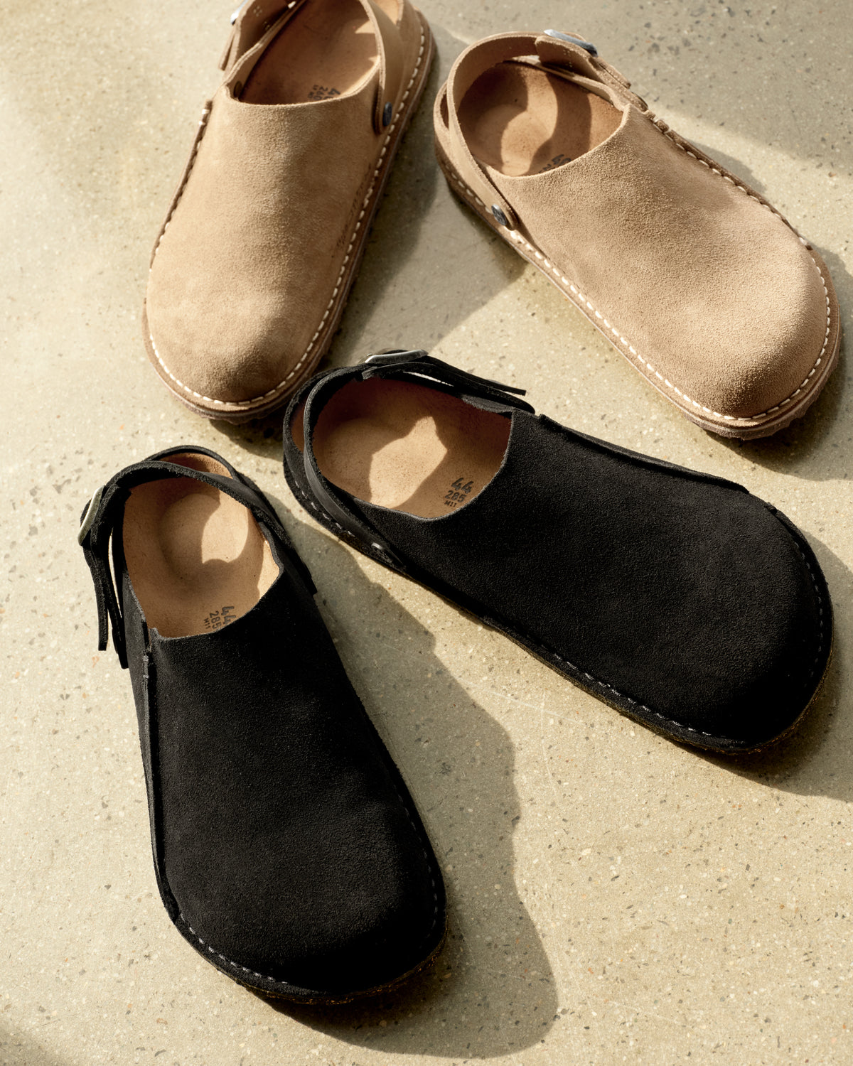 Birkenstock Lutry Premium Suede Clog – Convertible Dual-Style Slip-On in Black