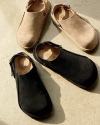 Birkenstock Lutry Premium Suede Clog – Convertible Dual-Style Slip-On in Black