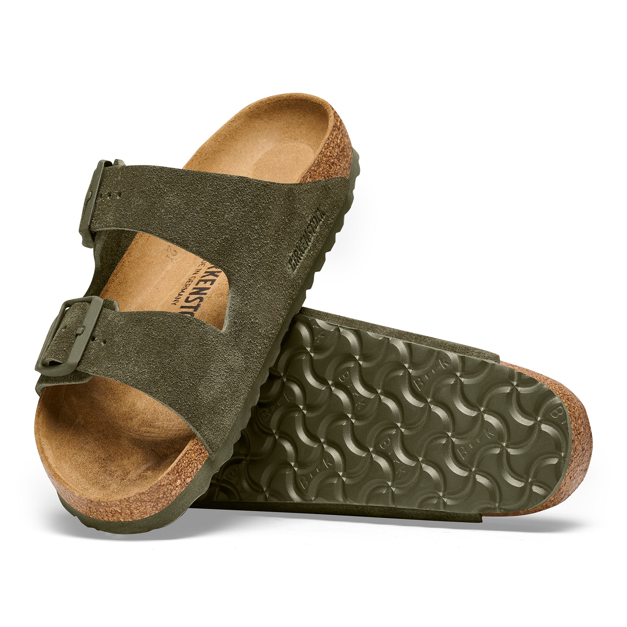 MEN'S BIRKENSTOCK ARIZONA - THYME - SUEDE – Plaza Shoe Store