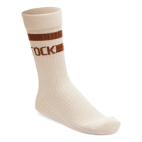 COTTON CREW SOCK - EGGSHELL - COTTON