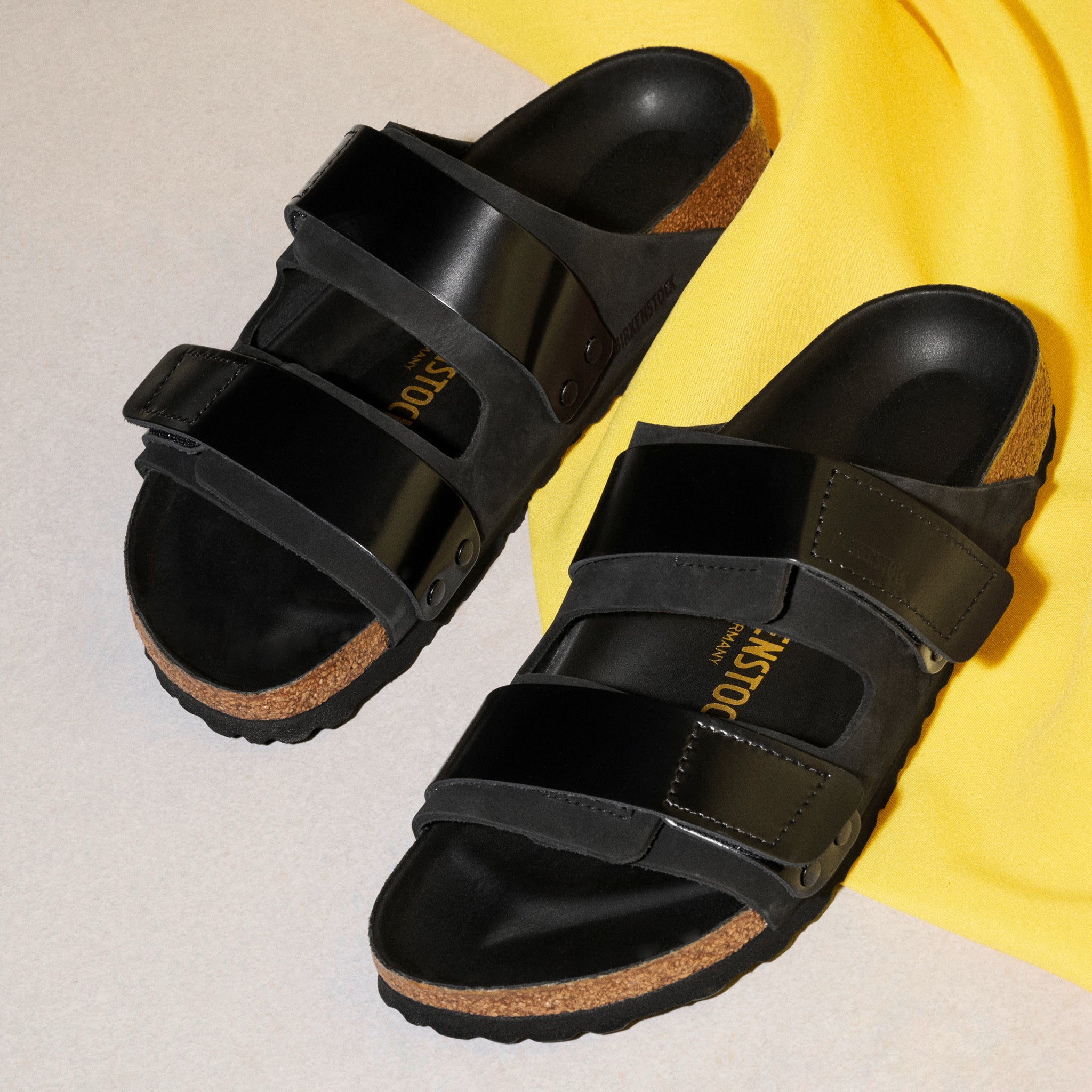 UNISEX BIRKENSTOCK UJI HEX - BLACK - LEATHER – Plaza Shoe Store