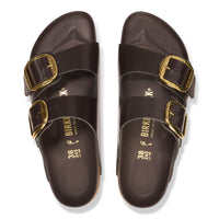 Women's Birkenstock Arizona Hammered Big Buckle – High-Shine Espresso Patent Leather