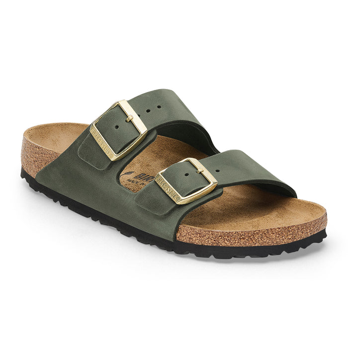 Birkenstock Arizona Sandal in Thyme Oiled Leather