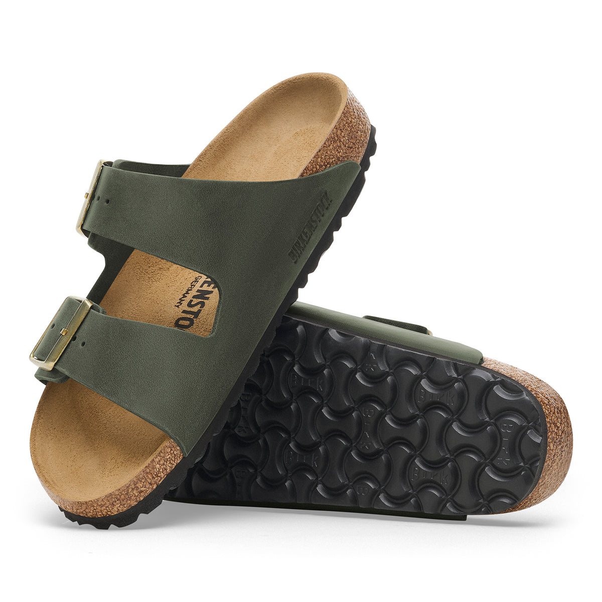 Birkenstock Arizona Sandal in Thyme Oiled Leather